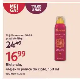 Rossmann Olejek w piance do ciała ayurveda Bielenda oferta