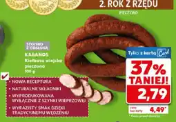 Kaufland Kiełbasa wiejska pieczona Kabanos oferta