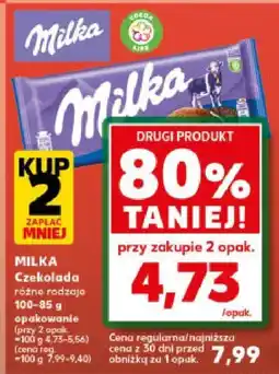 Kaufland Czekolada różne rodzaje Milka oferta
