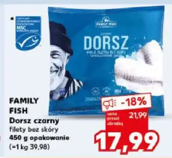 Kaufland Dorsz czarny filety bez skóry Family Fish oferta