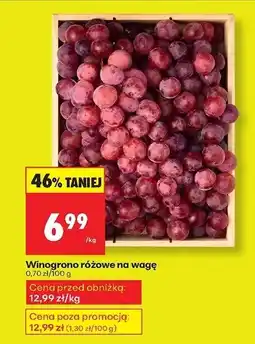 Biedronka Winogrona różowe na wagę Biedronka oferta
