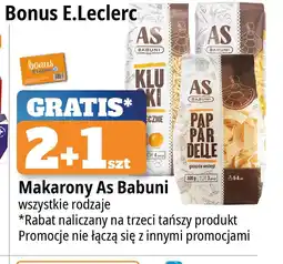 E.Leclerc Makaron 4-jajeczny kluseczki As-Babuni oferta