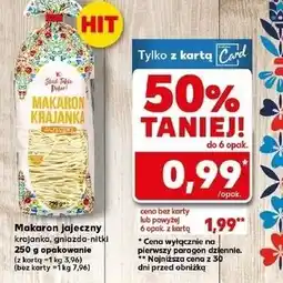Kaufland Makaron gniazda nitki K-Classic Stąd Takie Dobre! oferta