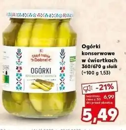 Kaufland Ogórki konserwowe w ćwiartkach K-Classic Stąd Takie Dobre! oferta