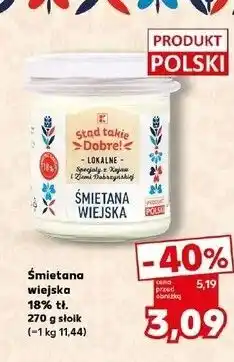 Kaufland Śmietana wiejska 18% K-Classic Stąd Takie Dobre! oferta