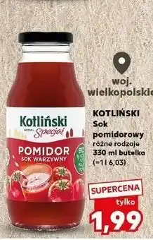 Kaufland Sok pomidorowy Kotliński Specjał oferta