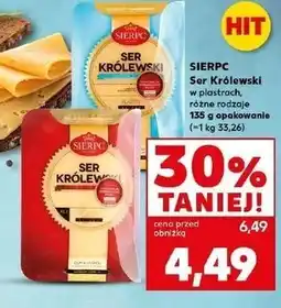 Kaufland Ser królewski light plastry Sierpc oferta