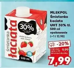 Kaufland Śmietanka 30% Łaciata oferta