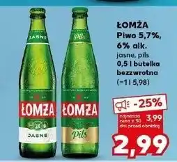 Kaufland Piwo Łomża Jasne Pełne oferta