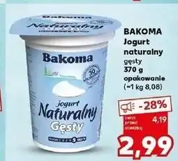 Kaufland Jogurt naturalny gęsty Bakoma Naturalny oferta