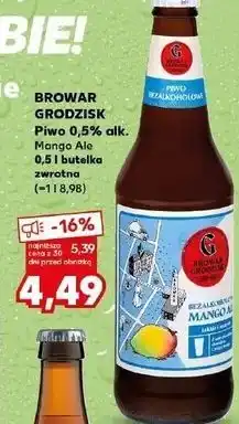 Kaufland Piwo mango ale Browar Grodzisk oferta
