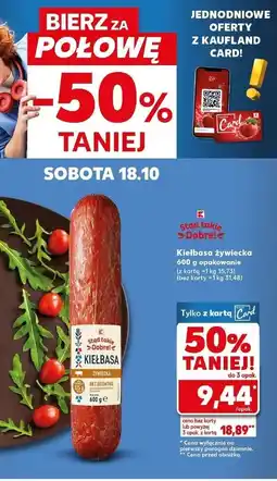 Kaufland Kiełbasa żywiecka K-Classic Stąd Takie Dobre! oferta