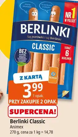 E.Leclerc Parówki classic Morliny Berlinki oferta