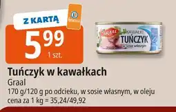 E.Leclerc Tuńczyk kawałki w sosie własnym Graal oferta