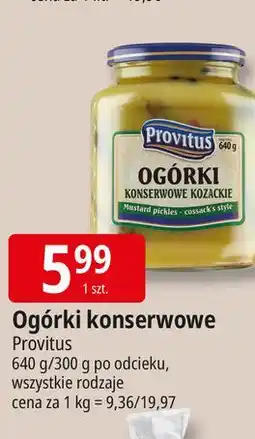 E.Leclerc Ogórki konserwowe kozackie Provitus oferta