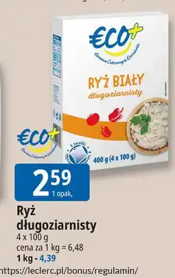 E.Leclerc Ryż biały długoziarnisty Eco+ oferta