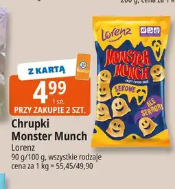 E.Leclerc Chrupki serowe Lorenz Monster Munch oferta