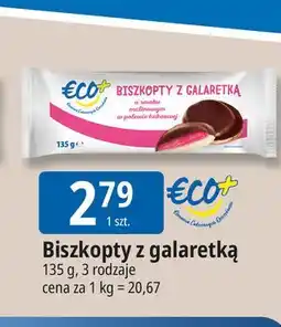 E.Leclerc Biszkopty z galaretką o smaku malinowym Eco+ oferta
