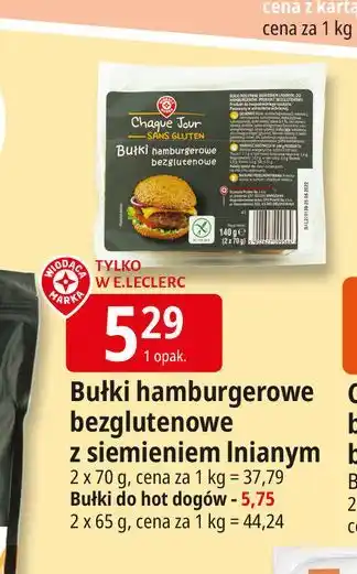 E.Leclerc Bułki do hot dogów Wiodąca Marka Chaque Jour oferta