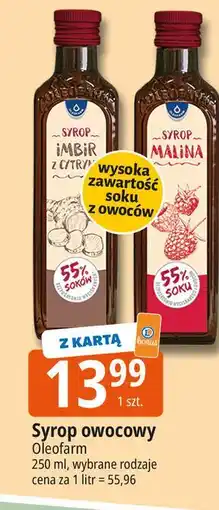 E.Leclerc Syrop imbir z cytryną Oleofarm oferta