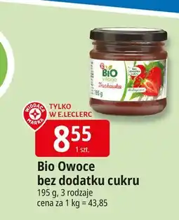 E.Leclerc Dżem truskawkowy Wiodąca Marka Bio Village oferta