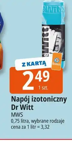 E.Leclerc Napój izotoniczny niebieski Dr Witt oferta