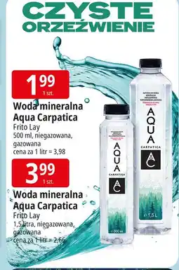E.Leclerc Woda gazowana Aqua Carpatica oferta