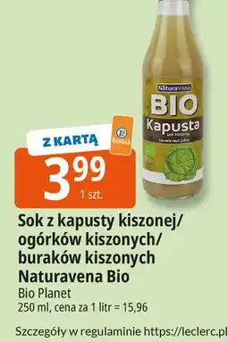 E.Leclerc Sok z buraka Naturavena oferta