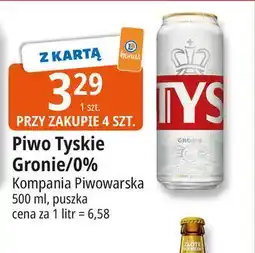 E.Leclerc Piwo Tyskie 0.0% oferta