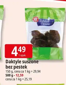 E.Leclerc Daktyle suszone bez pestek Wiodąca Marka Tablier Blanc oferta