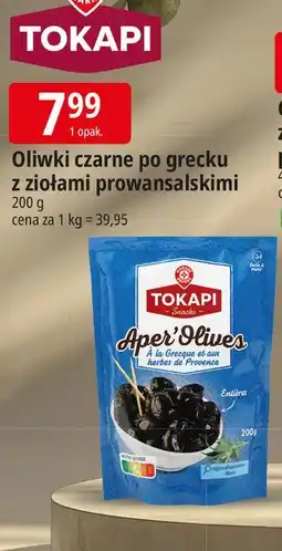 E.Leclerc Oliwki czarne całe po grecku z ziołami prowansalskimi Wiodąca Marka Tokapi oferta