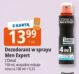 E.Leclerc Anti-perspirant 4 in 1 L'oreal Men Expert Carbon Protect oferta