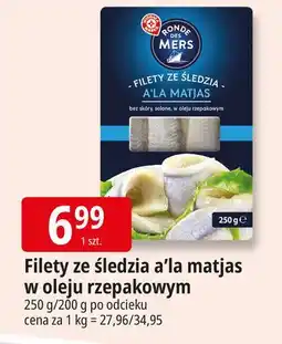 E.Leclerc Filety śledziowe a la matjas w oleju Wiodąca Marka Ronde Des Mers oferta