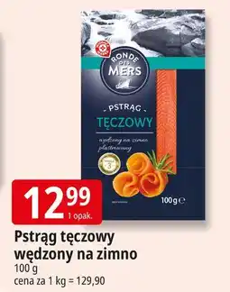 E.Leclerc Pstrąg tęczowy wędzony plastry Wiodąca Marka Ronde Des Mers oferta