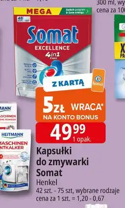 E.Leclerc Tabletki do zmywarki regular Somat Excellence 4In1 oferta