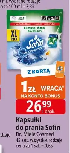 E.Leclerc Kapsułki do prania universal renew Sofin Complete Care oferta