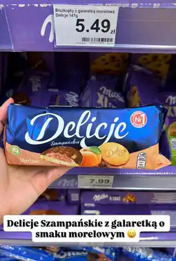 Dino Biszkopty Delicje Szampańskie morelowe oferta