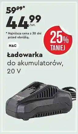 Biedronka Ładowarka do akumulatorów 20 V oferta