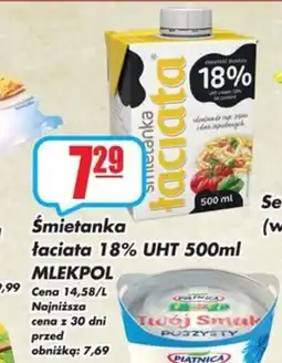 Sezamek Śmietanka łaciata 18% uht mlekpol oferta