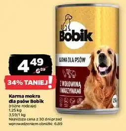 Netto Karma dla psa z wołowiną i warzywami Bobik oferta