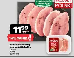 Netto Schab wieprzowy bez kości plastry Sokołów oferta