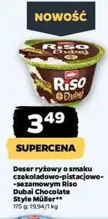 Netto Deser ryżowy dubai chocolate Muller Riso oferta