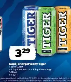Netto Napój blueberryy zero sugar Tiger Energy Drink oferta