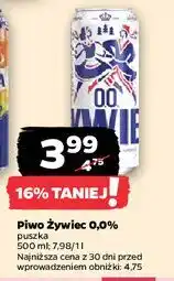 Netto Piwo Żywiec Bezalkoholowe oferta