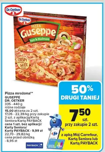 Carrefour Pizza mrożona Guseppe Dr. Oetker oferta