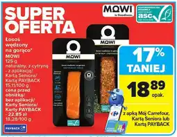 Carrefour Łosoś wędzony na gorąco MOWI oferta