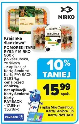 Carrefour Krajanka śledziowa GDAŃSKI TARG RYBNY MIRKO oferta