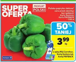 Carrefour Papryka zielona polska Carrefour oferta