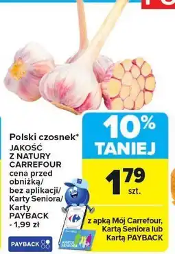 Carrefour Czosnek polski JAKOŚĆ Z NATURY CARREFOUR oferta