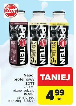 Carrefour Napój proteinowy Zott oferta